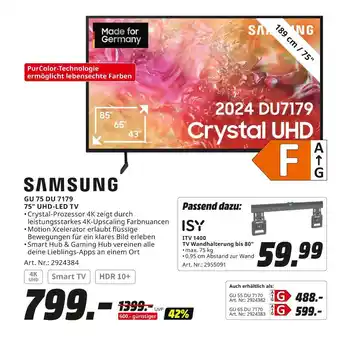 MediaMarkt Samsung uhd-led tv Angebot