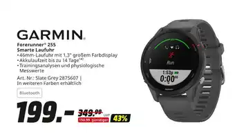 MediaMarkt Garmin forerunner 255 smarte laufuhr Angebot