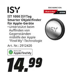 MediaMarkt Isy iit 1000 isytag smarter objektfinder für apple-geräte Angebot