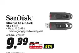 MediaMarkt Sandisk ultra 64 gb 2er-pack usb-stick Angebot