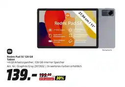 MediaMarkt Mi redmi pad se 128 gb tablet Angebot