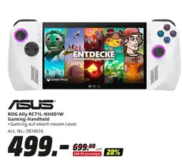 MediaMarkt Asus rog ally rc71l-nh001w gaming-handheld Angebot