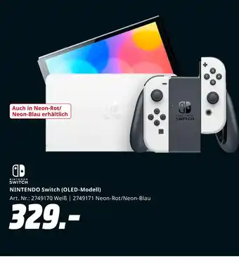 MediaMarkt Nintendo switch (oled-modell) Angebot