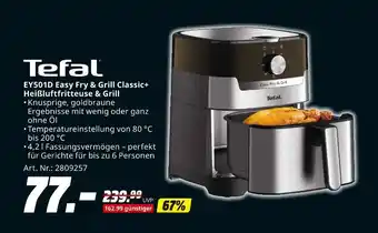 MediaMarkt Tefal ey501d easy fry & grill classic+ heißluftfritteuse & grill Angebot