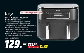 MediaMarkt Ninja foodi dual zone af300eu heißluftfritteuse Angebot