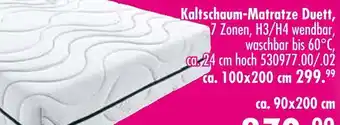 Möbel Boss Kaltschaum-matratze duett Angebot