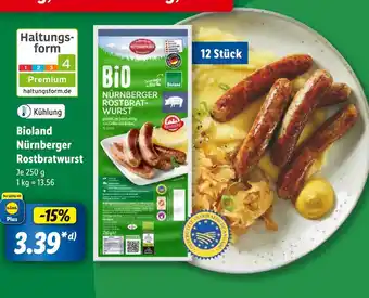 Lidl Bioland nürnberger rostbratwurst Angebot