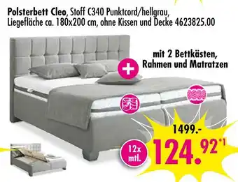 Möbel Boss Polsterbett cleo Angebot