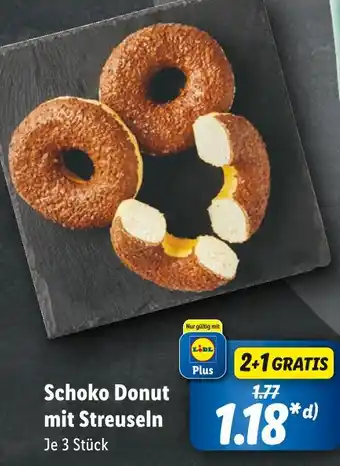 Lidl Schoko donut mit streuseln Angebot