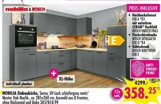 Möbel Boss Nobilia & bosch einbauküche senso Angebot