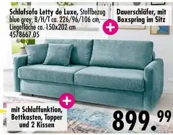 Möbel Boss Letty de luxe schlafsofa Angebot