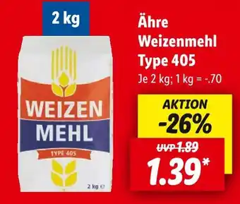 Lidl Ähre weizenmehl Angebot