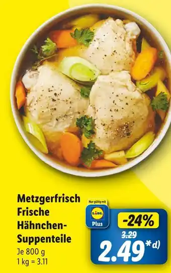 Lidl Metzgerfrisch frische hähnchen-suppenteile Angebot