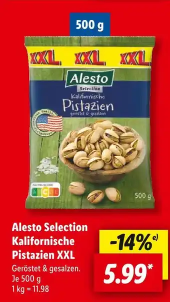 Lidl Alesto kalifornische pistazien xxl Angebot