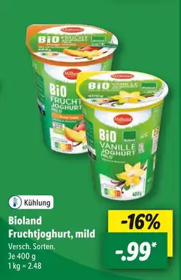 Lidl Milbona bioland fruchtjoghurt, mild Angebot