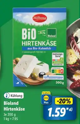 Lidl Milbona bioland hirtenkäse Angebot