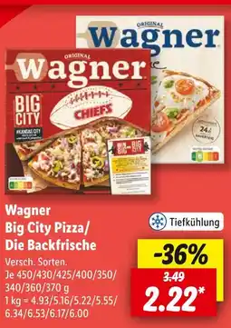 Lidl Wagner big city pizza oder die backfrische Angebot