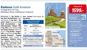 Lidl Lidl reisen kaukasus große rundreise Angebot