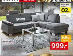 XXXLutz Beldomo wohnlandschaft oder couchtisch Angebot