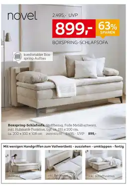 XXXLutz Novel boxspring-schlafsofa Angebot