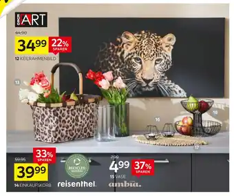 XXXLutz Reisenthel, euroart, ambia home einkaufskorb, keilrahmenbild „leopard ix“, tulpenbund oder vase Angebot