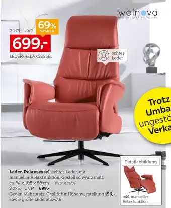 XXXLutz Welnova leder-relaxsessel Angebot