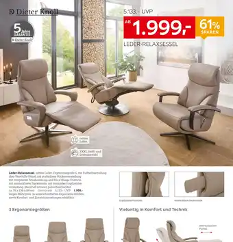 XXXLutz Dieter knoll leder-relaxsessel Angebot