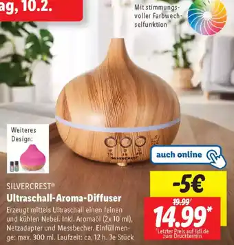 Lidl SILVERCREST Ultraschall-Aroma-Diffuser Angebot