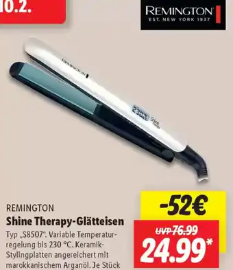 Lidl REMINGTON Shine Therapy-Glätteisen Angebot