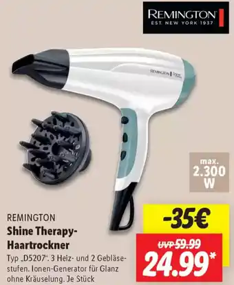 Lidl REMINGTON Shine Therapy Haartrockner Angebot