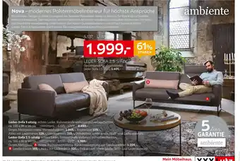 XXXLutz Ambiente leder-sofa Angebot