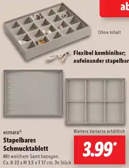 Lidl esmara Stapelbares Schmucktablett Angebot