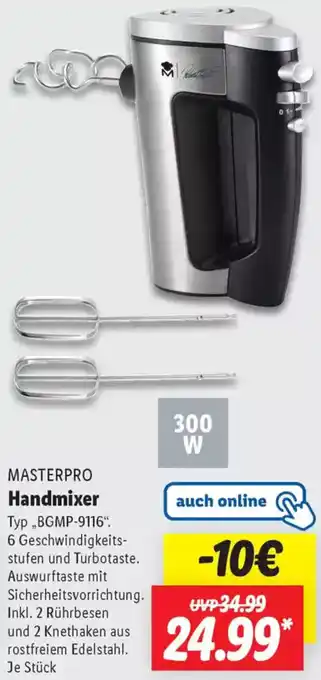 Lidl MASTERPRO Handmixer Angebot