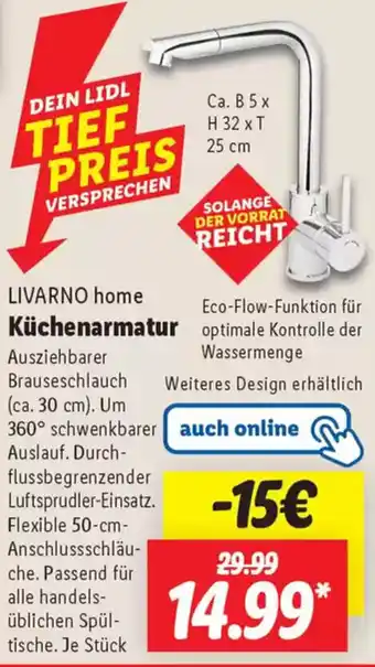 Lidl LIVARNO home Küchenarmatur Angebot