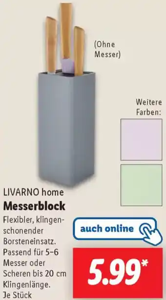 Lidl LIVARNO home Messerblock Angebot