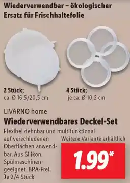 Lidl LIVARNO home Wiederverwendbares Deckel-Set Angebot