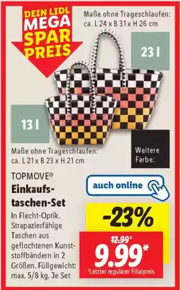 Lidl TOPMOVE Einkaufstaschen-Set Angebot