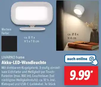 Lidl LIVARNO home Akku-LED-Wandleuchte Angebot