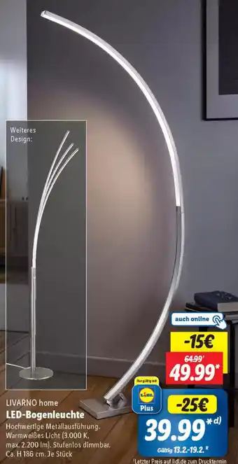 Lidl LIVARNO home LED-Bogenleuchte Angebot