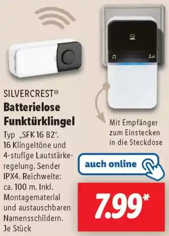 Lidl SILVERCREST Batterielose Funktürklingel Angebot