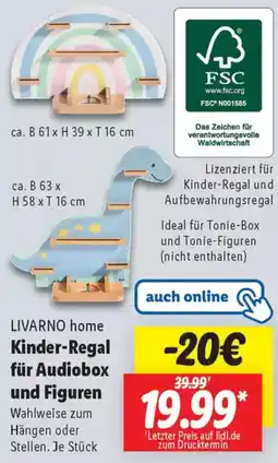 Lidl LIVARNO home Kinder-Regal für Audiobox und Figuren Angebot