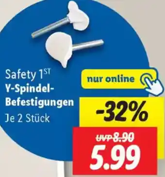 Lidl Safety 1ST Y-Spindel Befestigungen Angebot