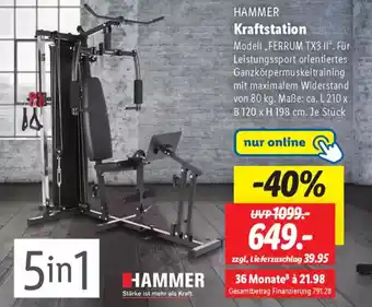 Lidl HAMMER Kraftstation Angebot