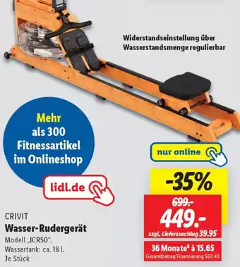 Lidl CRIVIT Wasser-Rudergerät Angebot