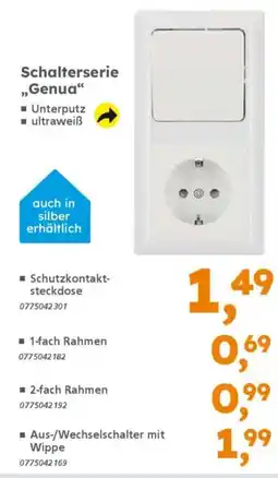 Globus Baumarkt Schalterserie „Genua“ Angebot