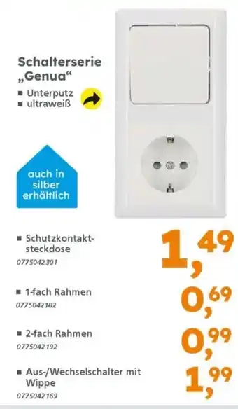 Globus Baumarkt Schalterserie „Genua“ Angebot