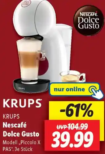 Lidl KRUPS Nescafé Dolce Gusto Angebot