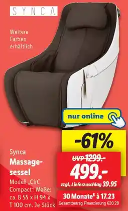 Lidl Synca Massagesessel Angebot