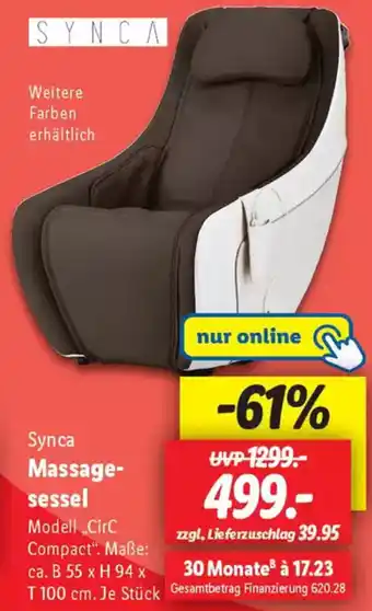 Lidl Synca Massagesessel Angebot