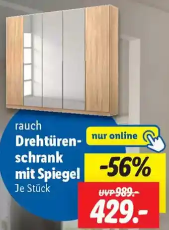 Lidl rauch Drehtürenschrank mit Spiegel Angebot